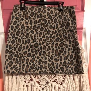 CHEETAH PRINT SKIRT🤍